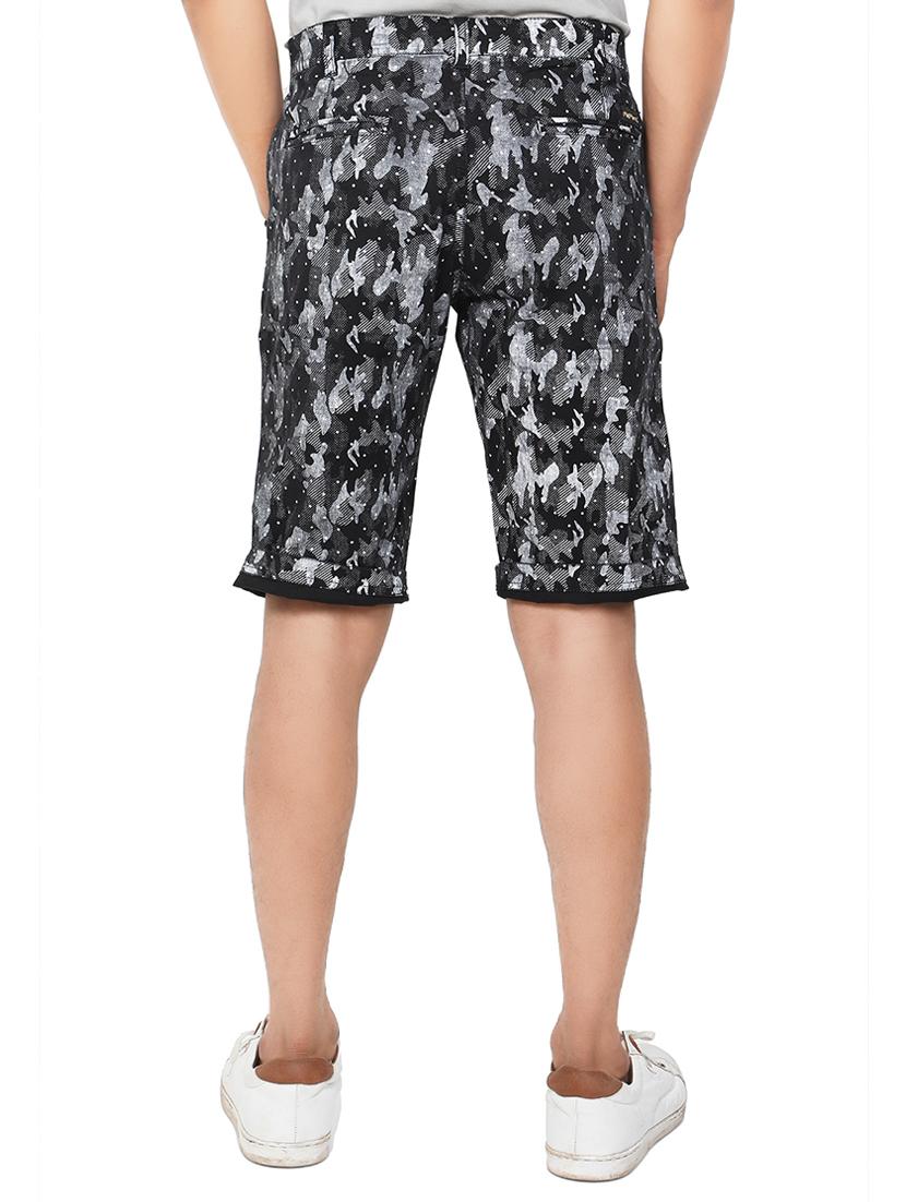 black printed bermuda shorts - 16791136 - Zoom Image - 3