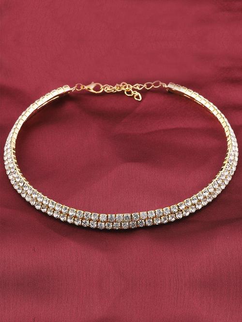 gold plated short necklace - 16791278 - Standard Image - 1