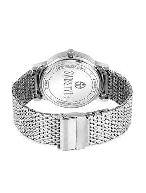 swisstyle day and date analog white dial men watch-ss-gr441-wht-slv-ch - 16791324 - Standard Image - 3