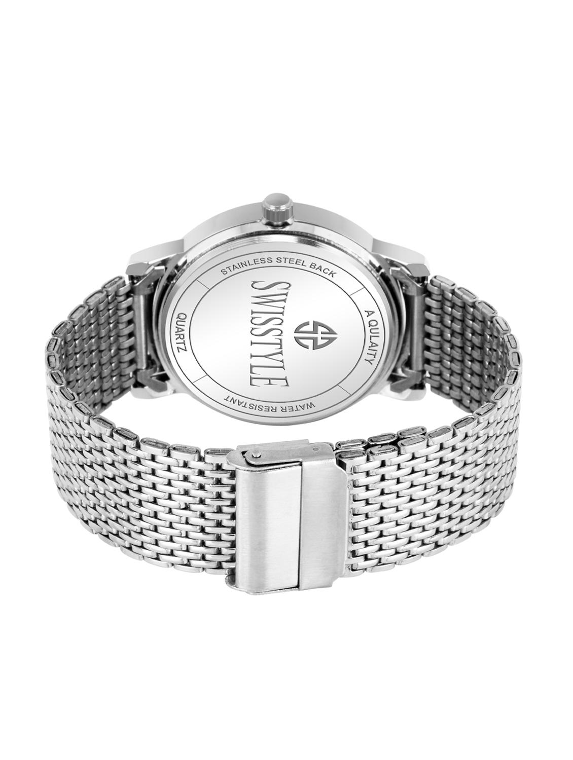 swisstyle day and date analog white dial men watch-ss-gr441-wht-slv-ch - 16791324 - Zoom Image - 3