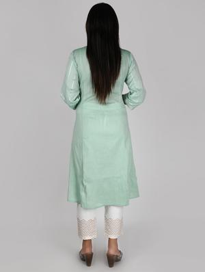 gota patti kurta pant set - 16791391 - Standard Image - 3
