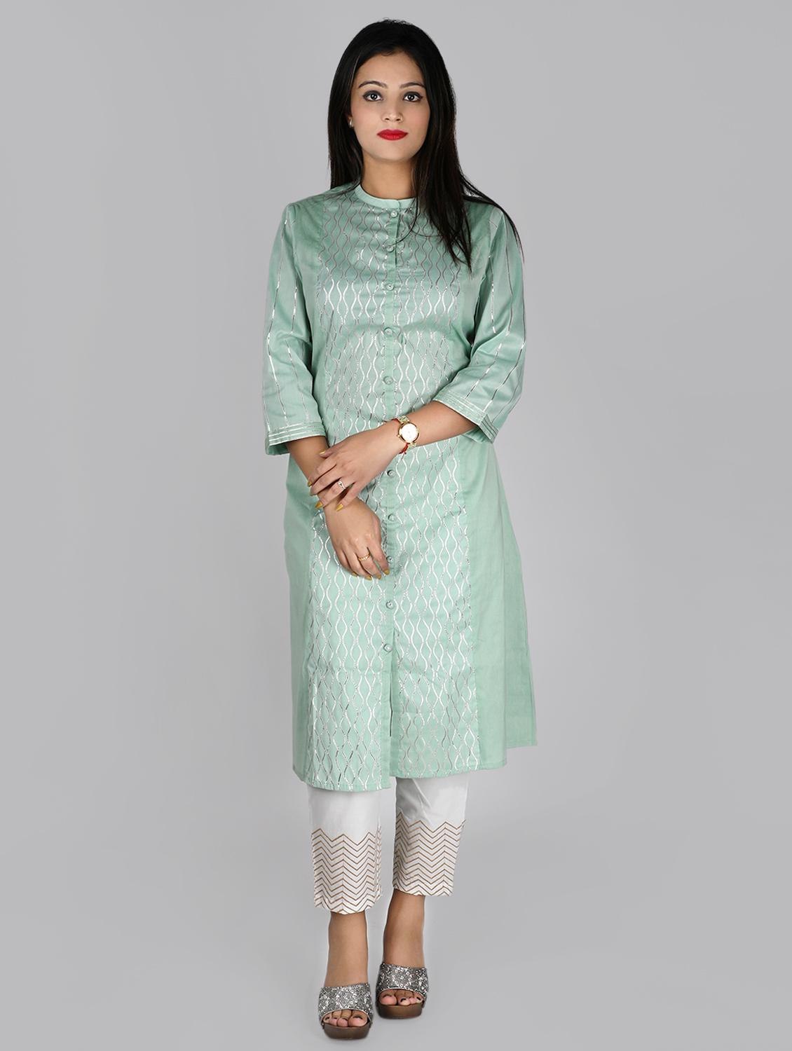 gota patti kurta pant set - 16791391 - Zoom Image - 1