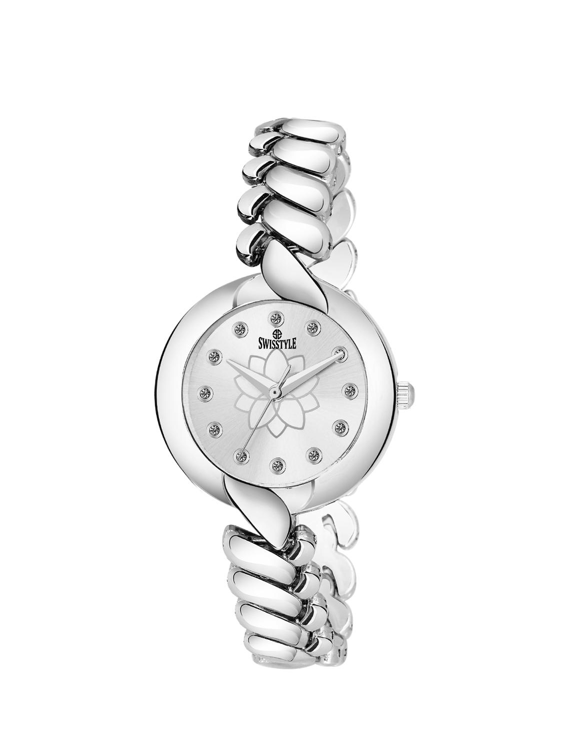swisstyle white dial analog women's watch-ss-lr307-wht-slv-ch - 16791658 - Zoom Image - 1