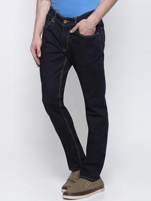 navy blue plain denim jeans - 16792184 - Standard Image - 2