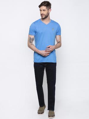 navy blue plain denim jeans - 16792184 - Standard Image - 4