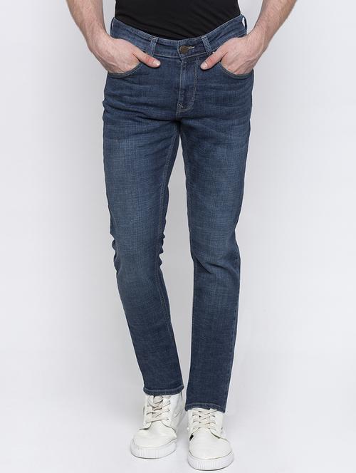 blue light washed denim jeans - 16792194 - Standard Image - 1
