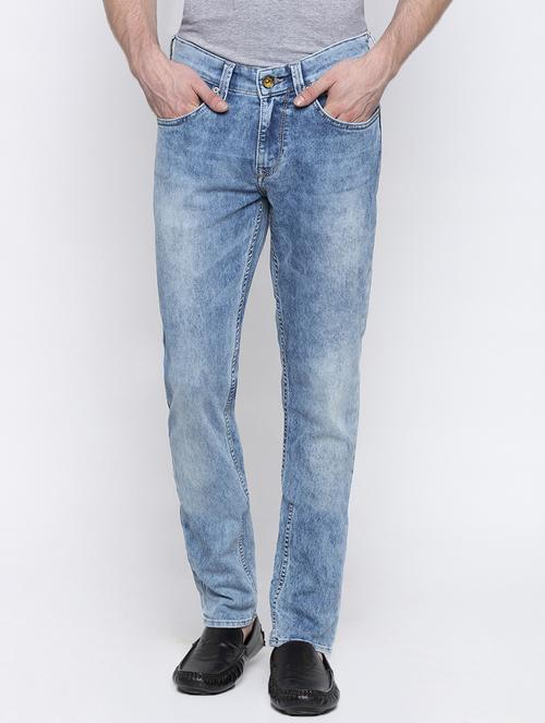 blue heavy washed denim jeans - 16792208 - Standard Image - 1