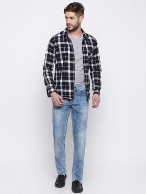 blue heavy washed denim jeans - 16792208 - Standard Image - 4