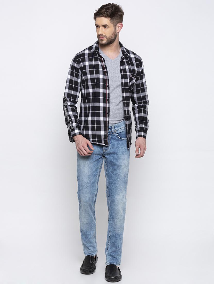 blue heavy washed denim jeans - 16792208 - Zoom Image - 4