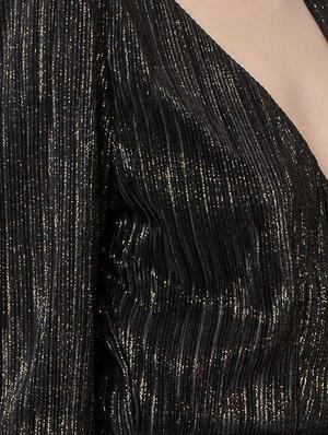 v-neck shimmer asymmetric dress - 16792328 - Standard Image - 5
