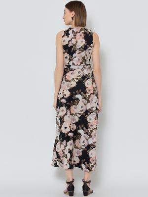 laced panel floral maxi dress - 16792338 - Standard Image - 3