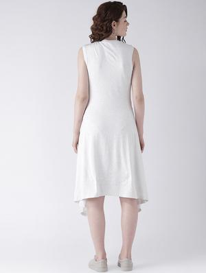 tassel detail asymmetric dress - 16792341 - Standard Image - 3