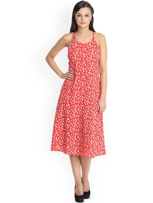 cami neck floral a-line dress - 16792348 - Standard Image - 1