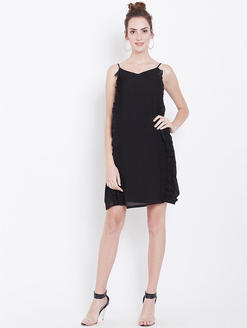 frill detail a-line dress - 16792351 - Zoom Image - 4