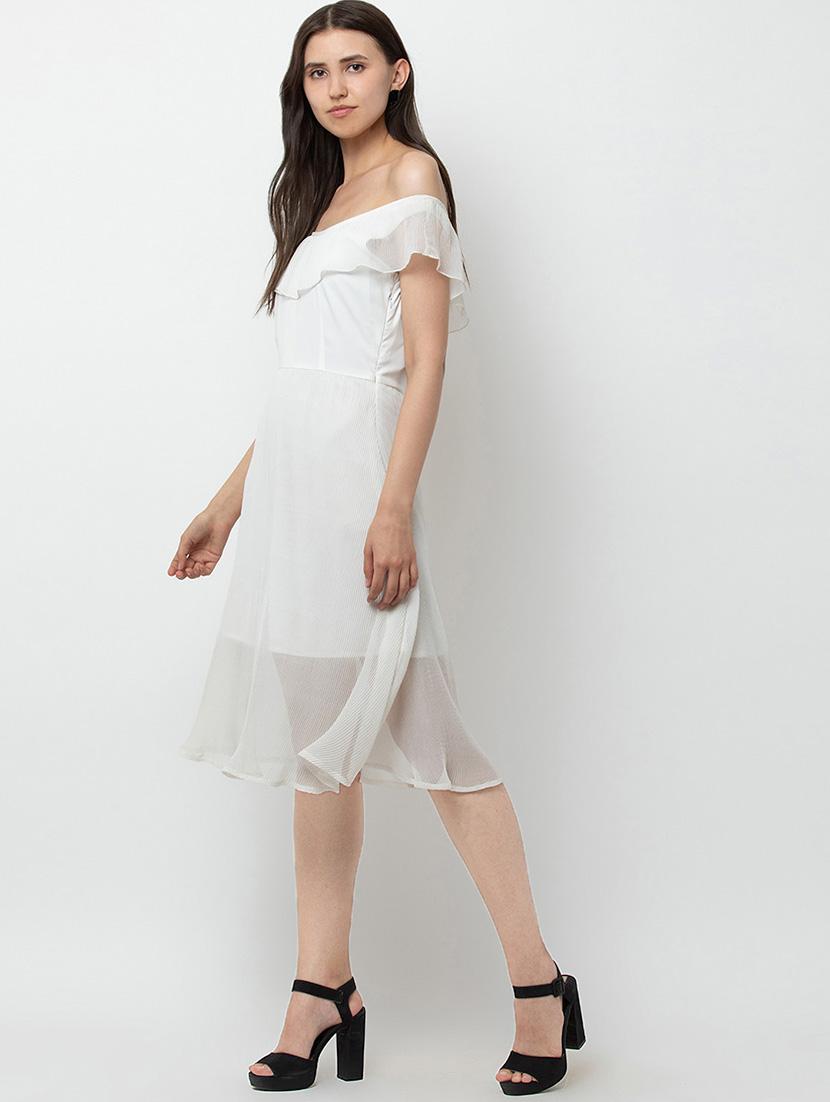 off shoulder a-line dress - 16792367 - Zoom Image - 2