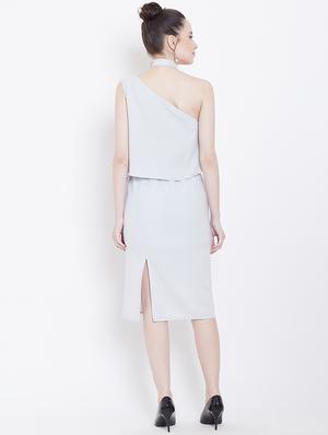 single shoulder sheath dress - 16792375 - Standard Image - 3