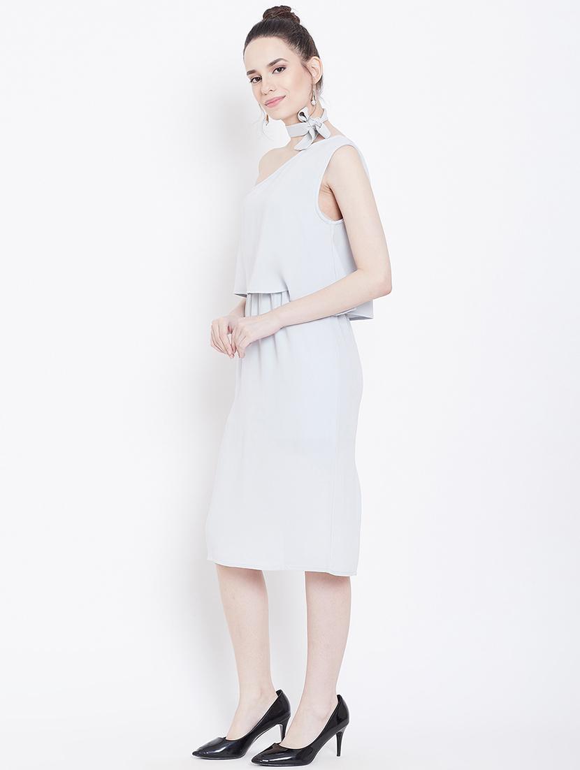 single shoulder sheath dress - 16792375 - Zoom Image - 2