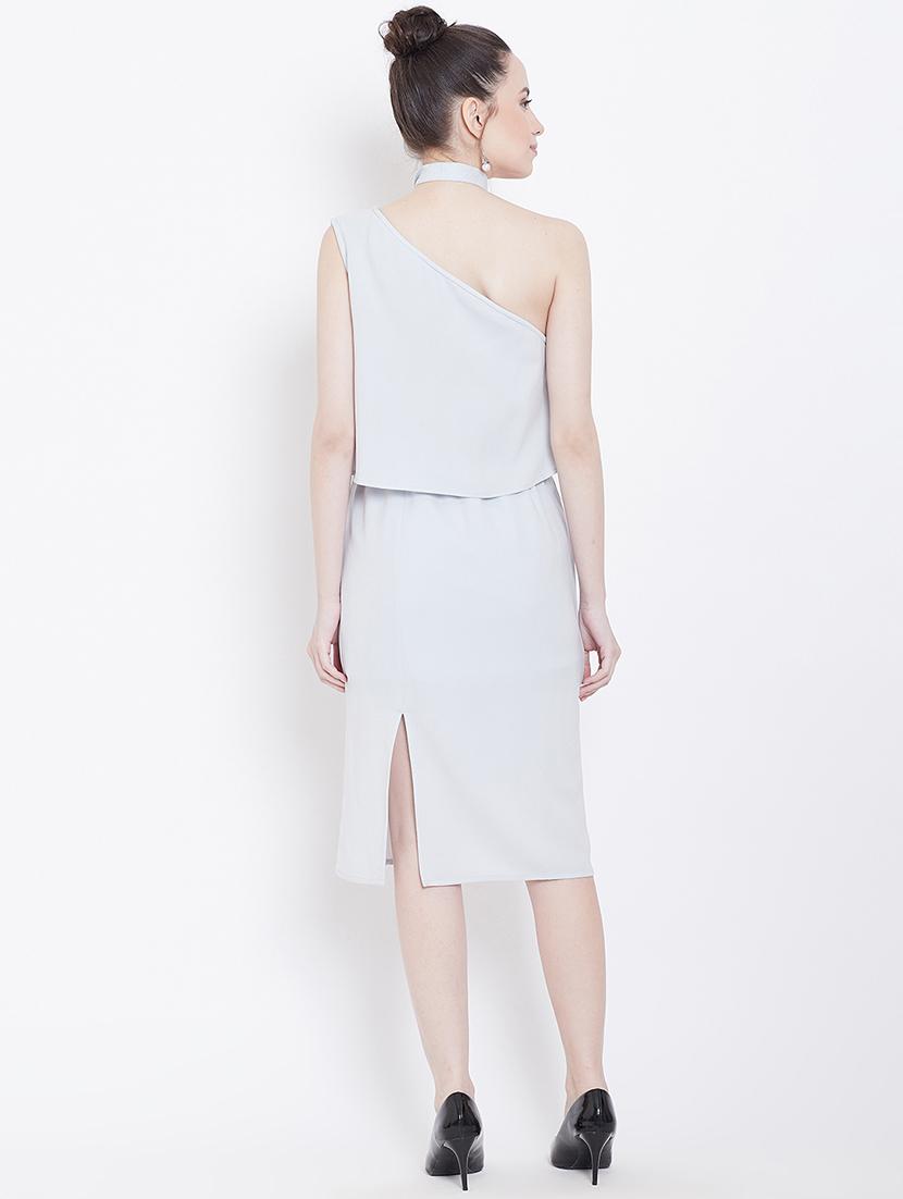 single shoulder sheath dress - 16792375 - Zoom Image - 3