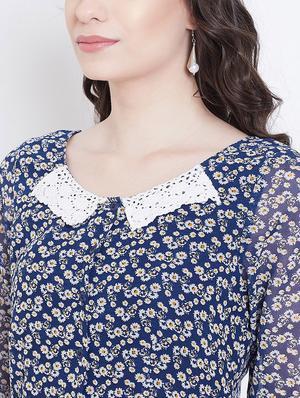 round neck floral maxi dress - 16792406 - Standard Image - 3