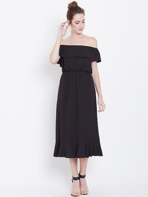 off shoulder a-line dress - 16792460 - Standard Image - 4