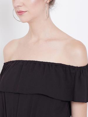 off shoulder a-line dress - 16792460 - Standard Image - 5