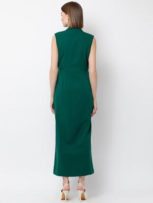 button detail front slit coat dress - 16792463 - Standard Image - 3