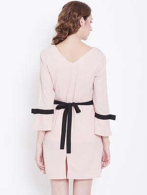 contrast taped sheath dress - 16792483 - Standard Image - 3