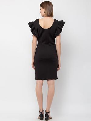 ruffle sleeved sheath dress - 16792494 - Standard Image - 3