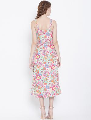cami neck floral a-line dress - 16792513 - Standard Image - 3