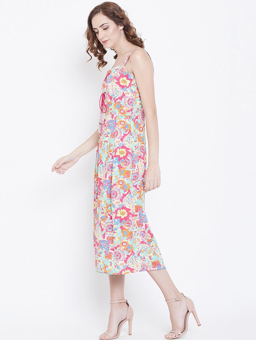 cami neck floral a-line dress - 16792513 - Zoom Image - 2