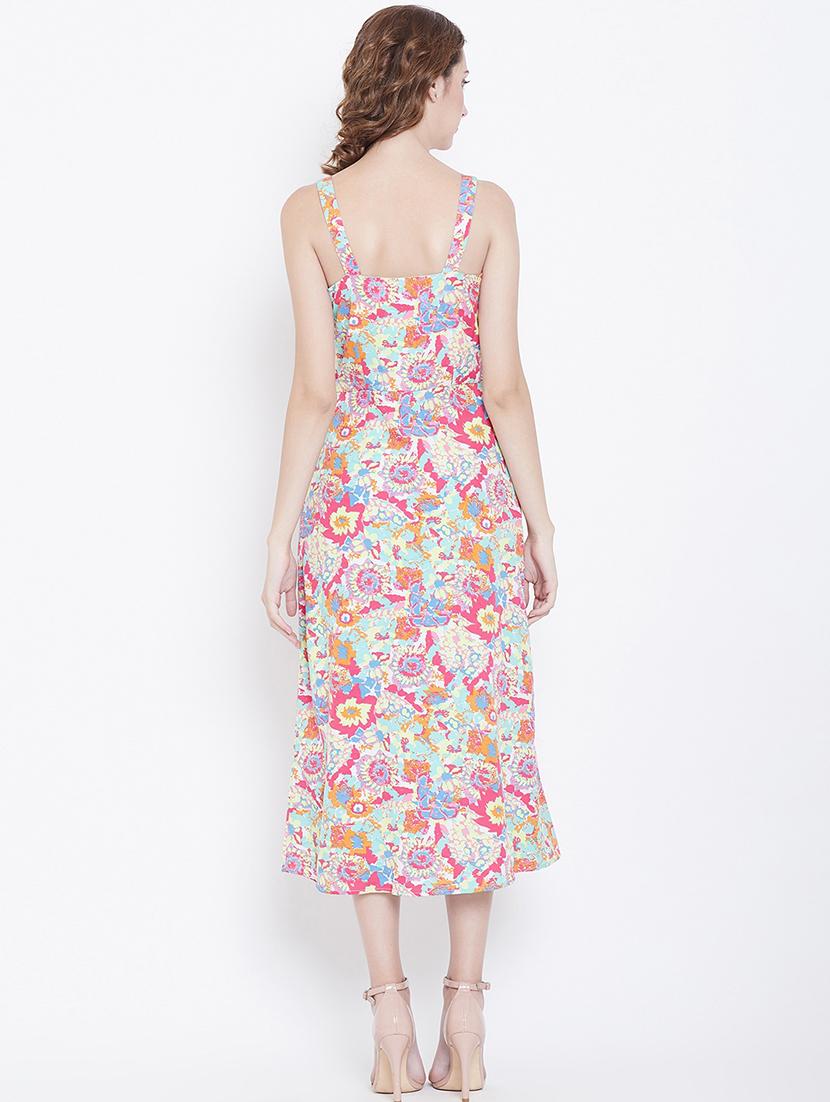 cami neck floral a-line dress - 16792513 - Zoom Image - 3