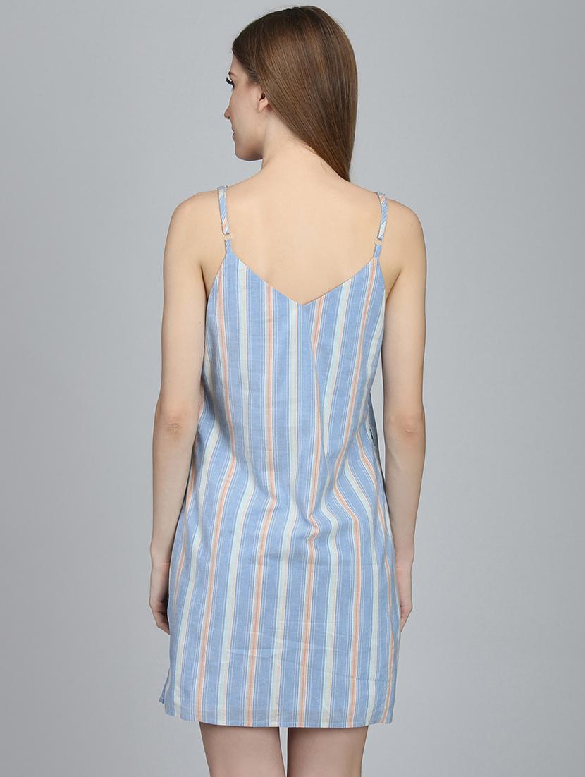 cami neck striped a-line dress - 16792522 - Zoom Image - 3