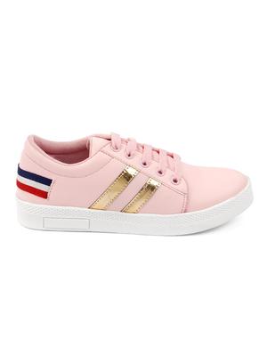 pink lace-up sneakers - 16792596 - Standard Image - 2