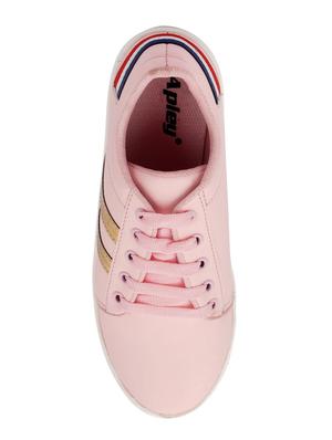 pink lace-up sneakers - 16792596 - Standard Image - 4