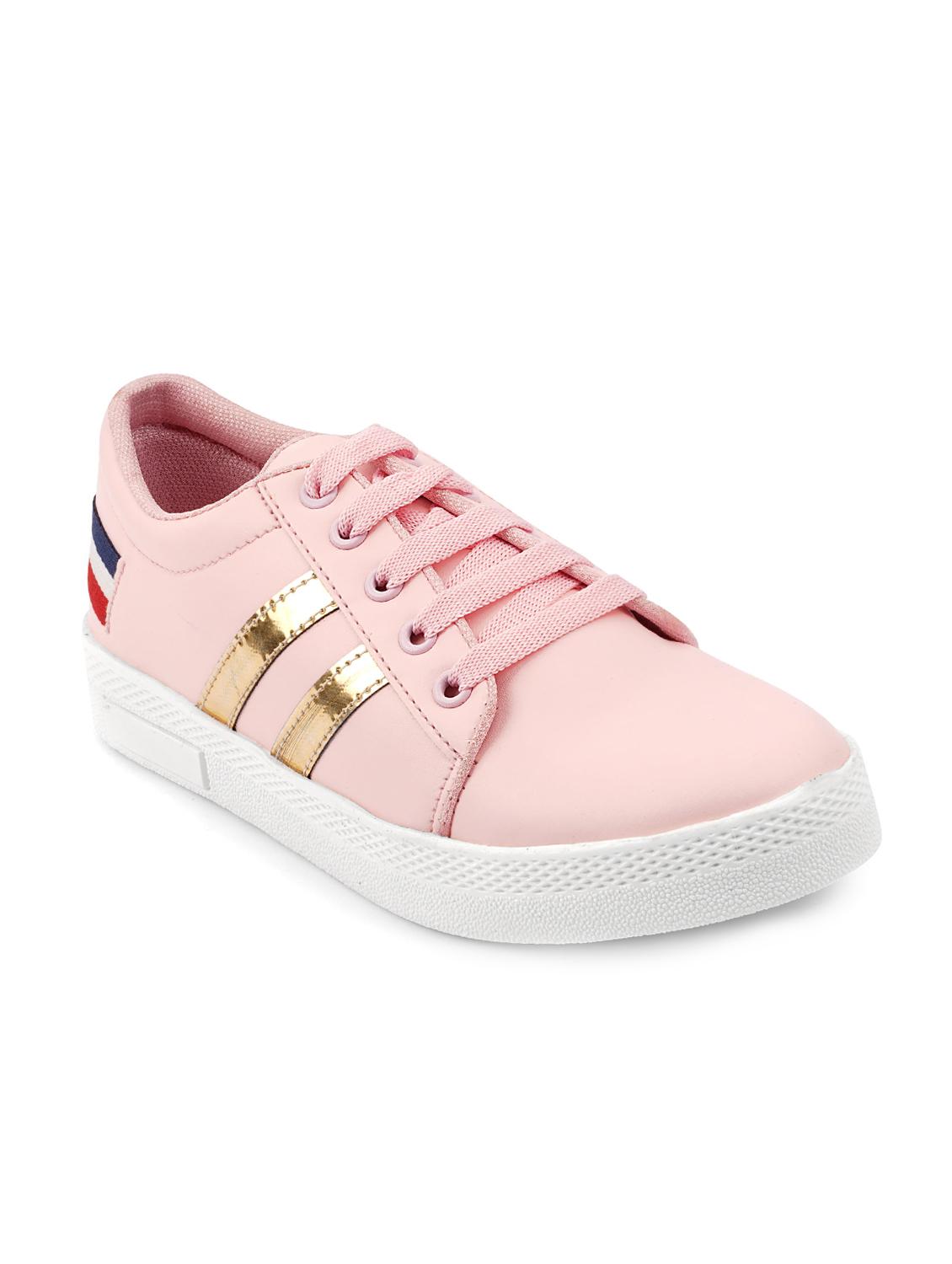 pink lace-up sneakers - 16792596 - Zoom Image - 1