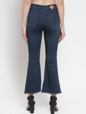 frayed hem high rise jeans - 16793222 - Standard Image - 3
