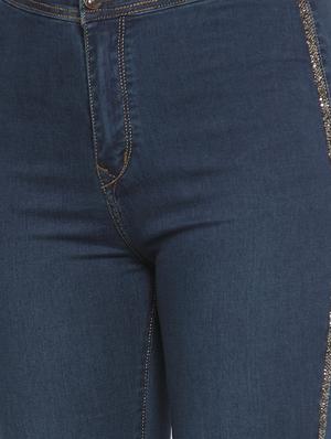 frayed hem high rise jeans - 16793222 - Standard Image - 5