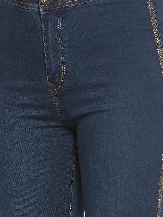frayed hem high rise jeans - 16793222 - Zoom Image - 5