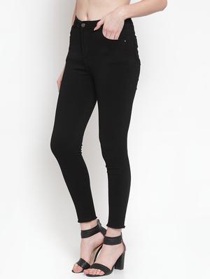 frayed hem high rise jeans - 16793224 - Standard Image - 2