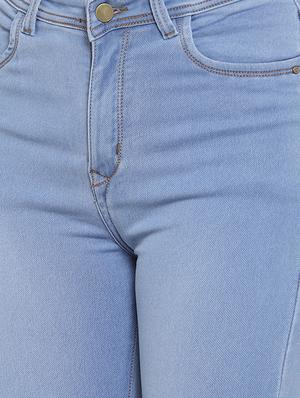 frayed hem high rise jeans - 16793225 - Standard Image - 5