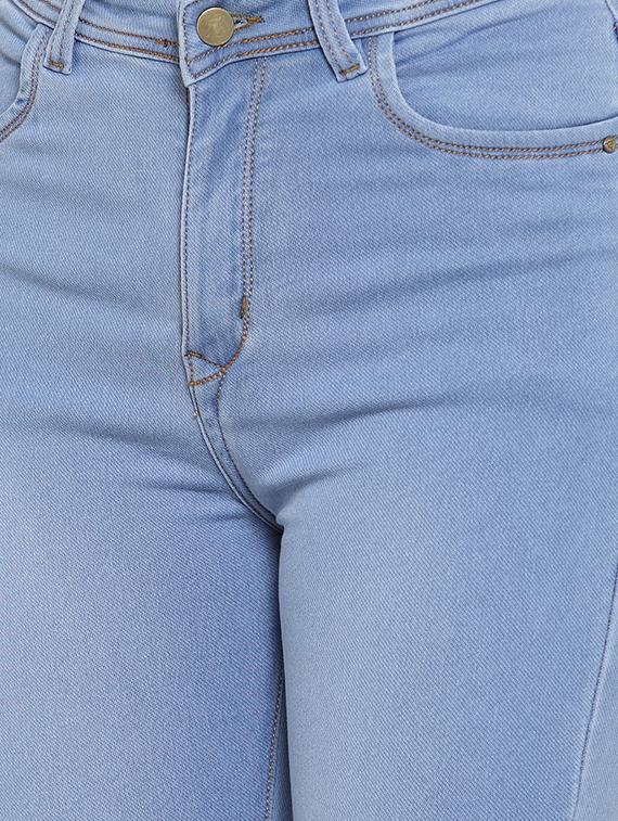frayed hem high rise jeans - 16793225 - Zoom Image - 5