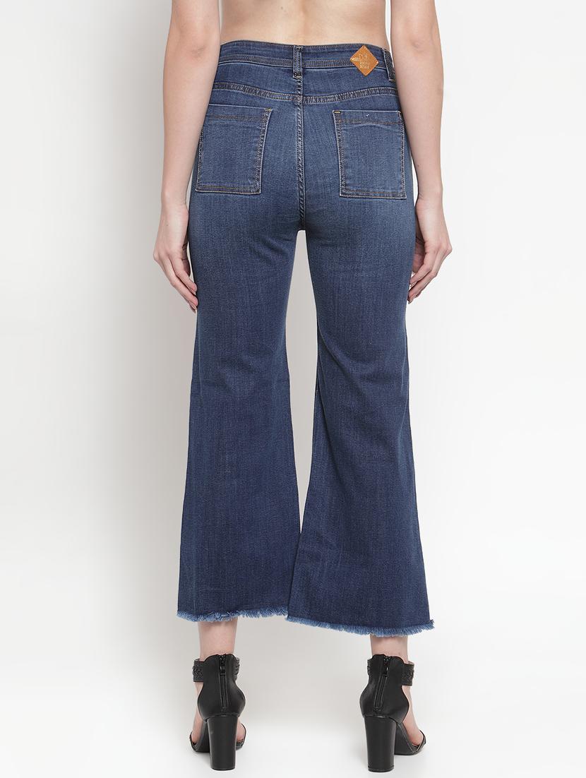 frayed hem bootcut jeans - 16793228 - Zoom Image - 3