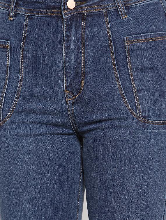 frayed hem bootcut jeans - 16793228 - Zoom Image - 5