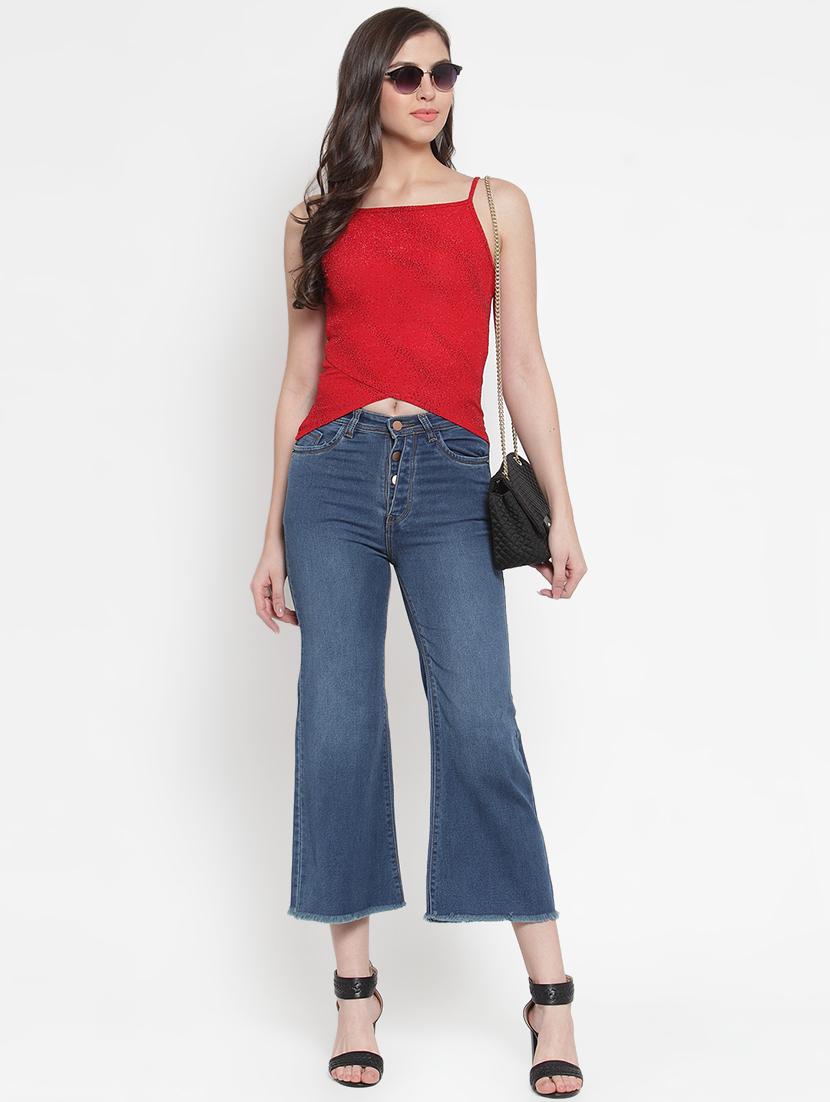 frayed hem bootcut jeans - 16793229 - Zoom Image - 4