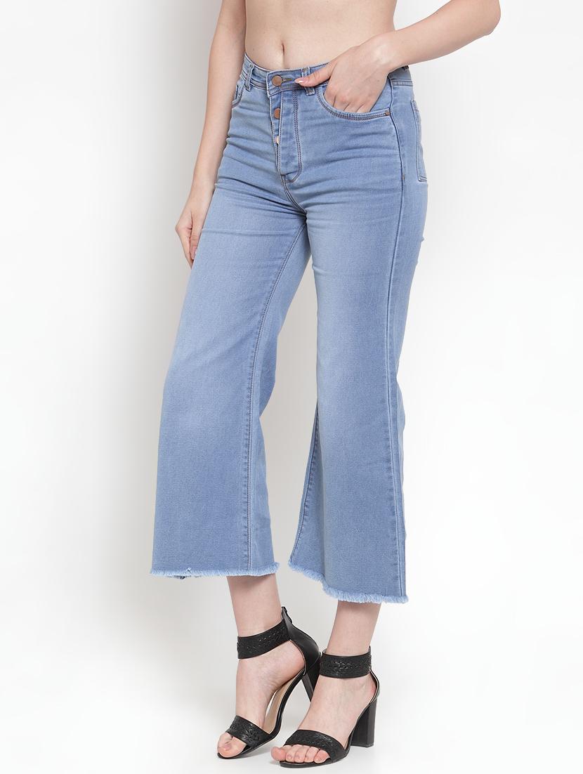 frayed hem bootcut jeans - 16793230 - Zoom Image - 2