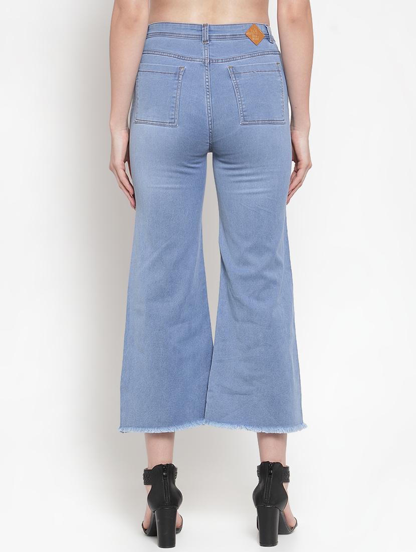 frayed hem bootcut jeans - 16793230 - Zoom Image - 3