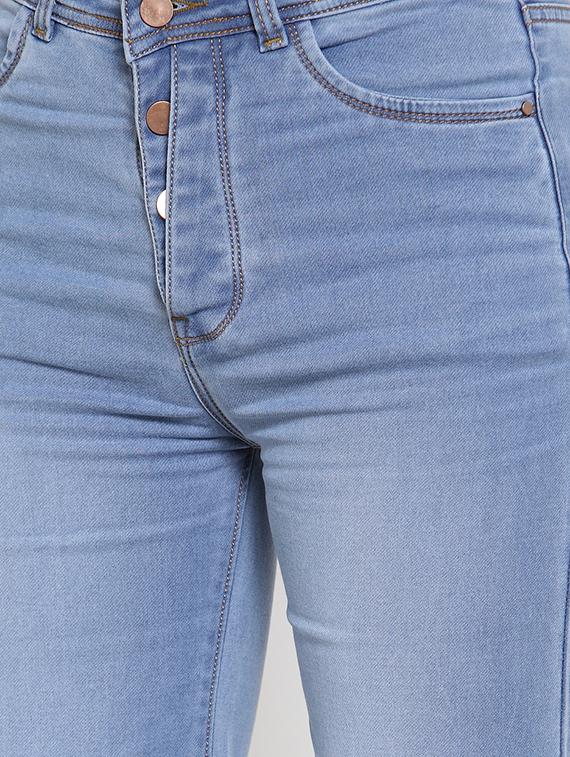 frayed hem bootcut jeans - 16793230 - Zoom Image - 4