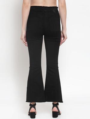 frayed hem high rise jeans - 16793234 - Standard Image - 3