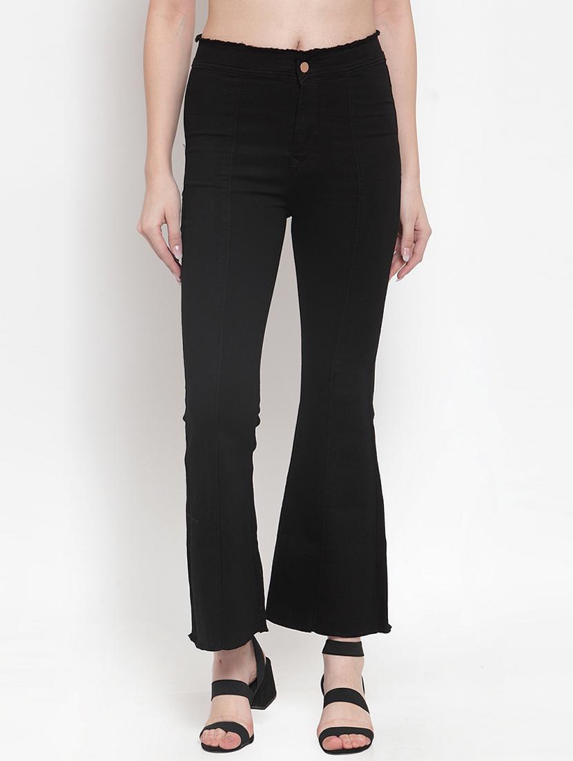 frayed hem high rise jeans - 16793234 - Zoom Image - 1