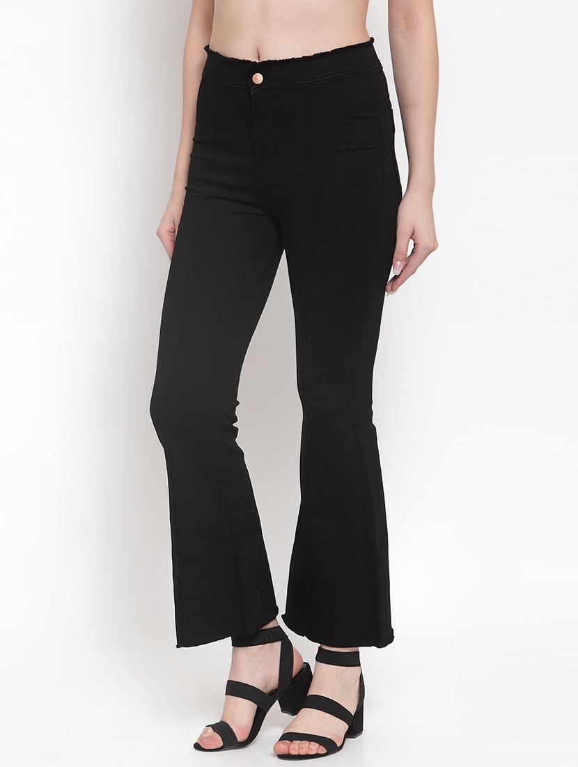 frayed hem high rise jeans - 16793234 - Zoom Image - 2